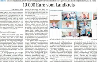 GEA vom 11.03.2021 - Jährlich 10.000 Euro vom Kreis für Psychosoziale Notfallversorgung Reutlingen