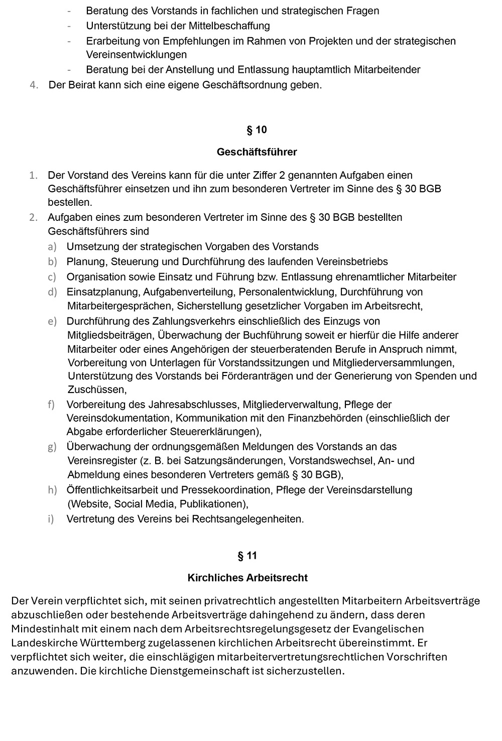 Satzung Matizzo 07 2026
